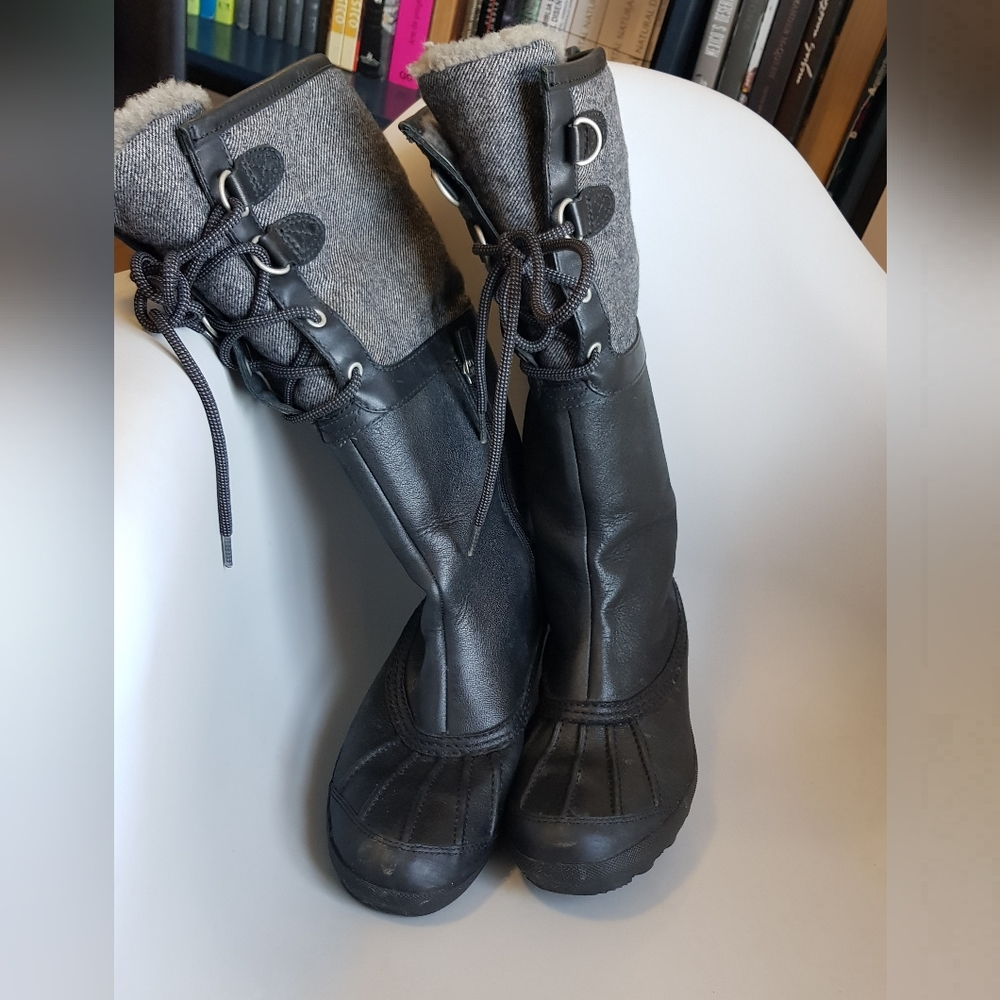 Ugg shearling waterproof tall leather boots - Picture 8 of 13